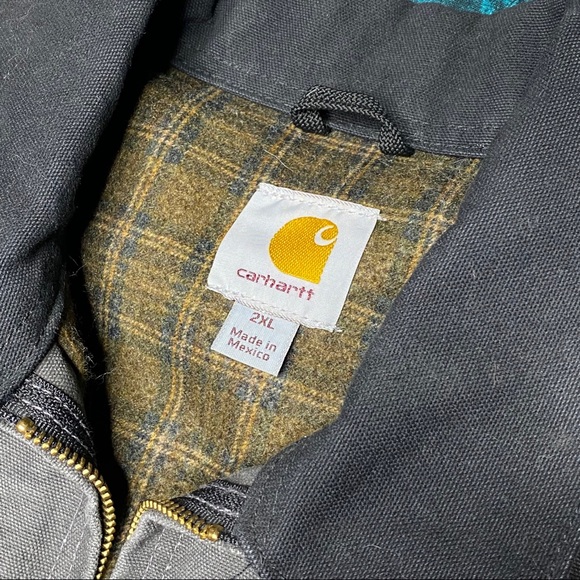 NWT Carhartt Jacket XXL J97 Grey Duck Fleece Lined - Picture 11 of 12